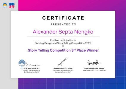 Alexander Septa Nengko - Juara III Lomba Story Telling UAJY