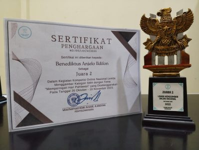 Juara 2 Lomba Menggambar Pahlawan - Difon