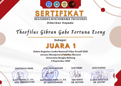 Theofilus Gibran Gabe Fortuna Esong